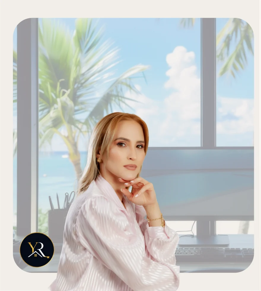 Yanelis De La Torre REALTOR in South Florida real estate office setting